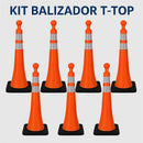 Kit Com 50 Unidades Balizador T-TOP - Virtual Viária