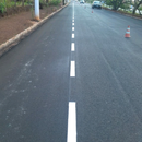 Pintura de demarcação viária a frio com tinta acrílica a base de solvente