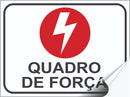 2 Adesivos Quadro De Força Sinalização Energia 20x15cm