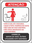 2 Placas Banheiro Masculino E Feminino Regras 20x15cm Ps1mm