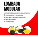 Lombada Modular Preta 4m + Acab Preto/amarelo + 36 Chumbador