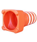 Cone de Sinalização Balizador Slim com 3 Faixas Refletivas – Alta Visibilidade e Versatilidade