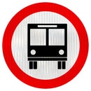 Placa circulação exclusiva de ônibus R-32