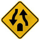 Placa fim de pista dupla A-42b