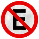 Placa Proibido Estacionar R-6a