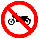 Proibido trânsito de motocicletas, motonetas e ciclomotores R-37