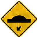 Placa saliência ou lombada A-18 (Quebra‑Molas) seta