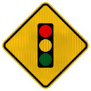 Placa semáforo à frente A-14